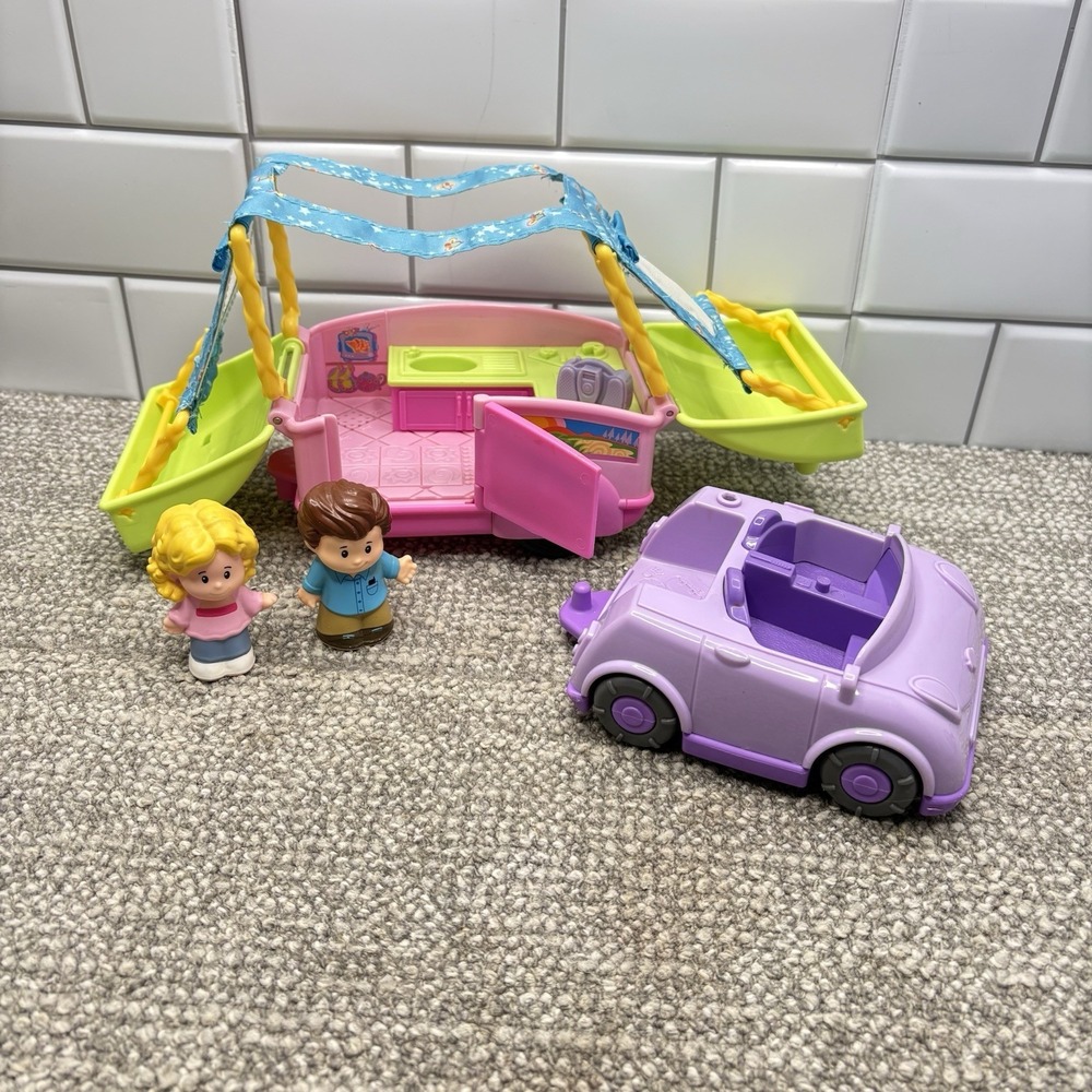 Fisher Price Little Camper Figures Car Camper Tested Works